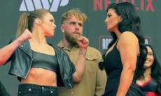 Ронда Роузи и Джина Карано провели первую дуэль взглядов. Видео