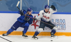 Видеообзор полуфинального матча с тремя шайбами в чемпионате Казахстана