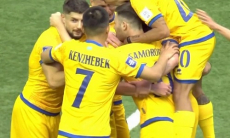 Сборная Казахстана по футболу забила исторический гол. Видео