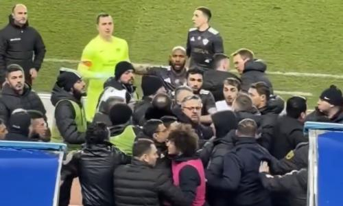 Скандал произошёл в главном матче европейской лиги с участием игрока сборной Казахстана. Видео