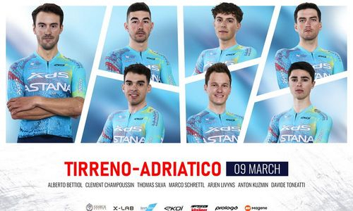 «Астана» представила состав на «Тиррено-Адриатико»