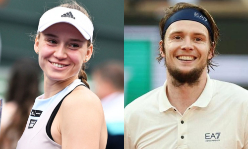 Рыбакину и Бублика одели в честь Дня национальной одежды. Фото