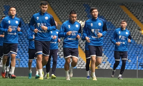 Сборная Казахстана провела первую тренировку перед матчами FIFA Series