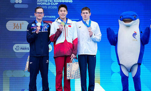 Казахстан завоевал медаль этапа Кубка мира по артистическому плаванию в Париже