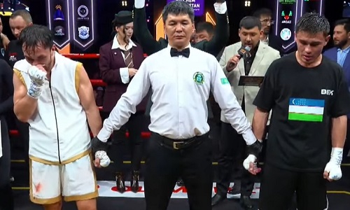 Судейским решением закончился бой Казахстан — Узбекистан за титул