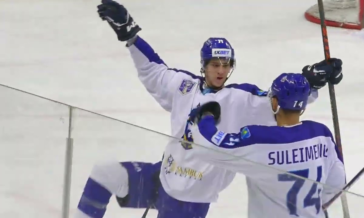 Видеообзор матча с восемью шайбами в плей-офф чемпионата Казахстана