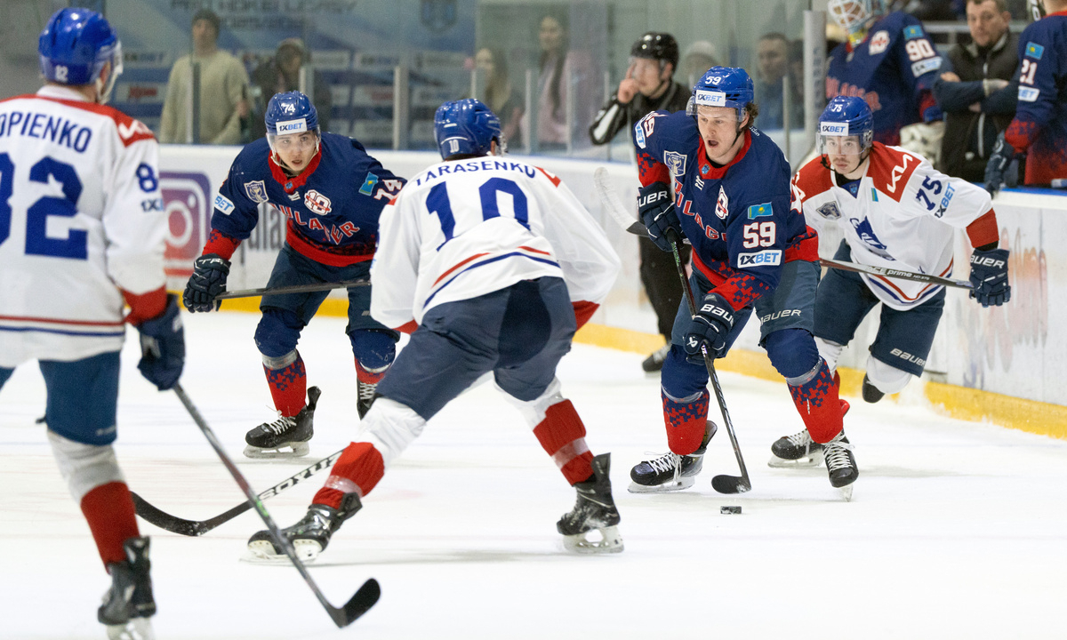 Видеообзор матча с двумя шайбами в плей-офф чемпионата Казахстана