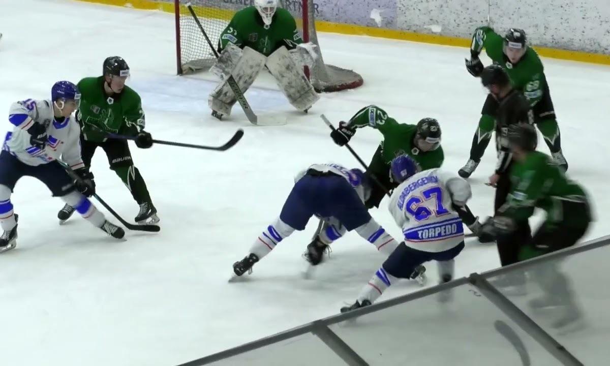 Видеообзор матча «Торпедо» с тремя шайбами в плей-офф чемпионата Казахстана