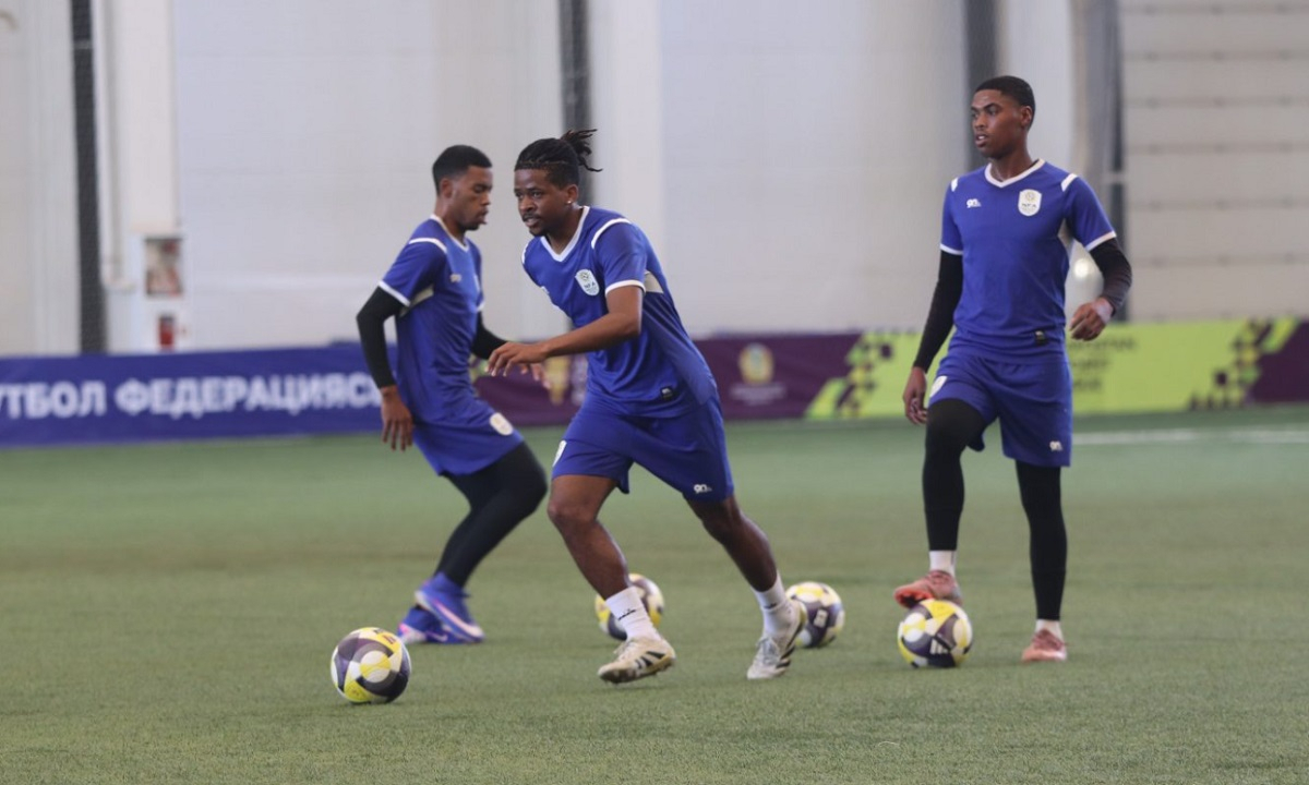 Сборная Намибии провела тренировку в Астане перед матчем с Казахстаном