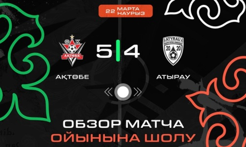 Видеообзор матча с девятью голами в чемпионате Казахстана