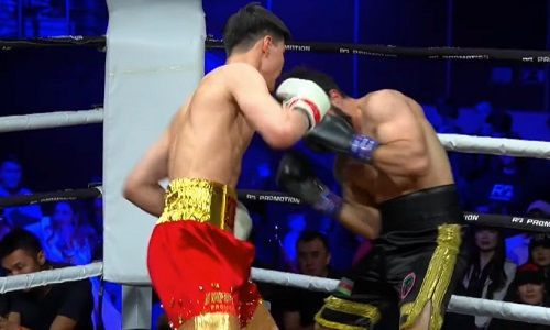 Нокаутом завершился бой казахстанского чемпиона. Видео