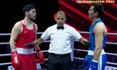 Нурбек Оралбай уверенно победил узбекистанца в финале чемпионата Азии по боксу