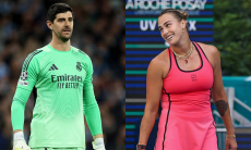 Куртуа посетил матч Соболенко на турнире в Мадриде