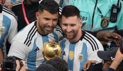 Агуэро рассказал о ночи с Месси и пошутил о старом фото