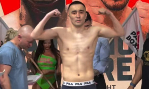 Даулет Даукенов прошел процедуру взвешивания перед боем в Европе. Видео