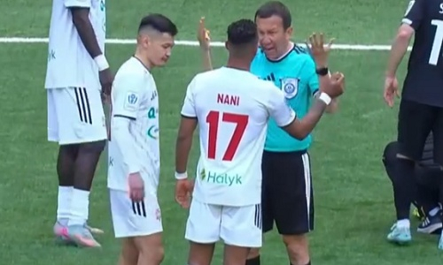 Нани нарвался на грубость судей в КПЛ. Видео