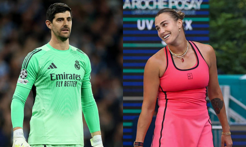 Куртуа посетил матч Соболенко на турнире в Мадриде