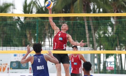 Казахстанские волейболисты добились побед на Азиатских пляжных играх