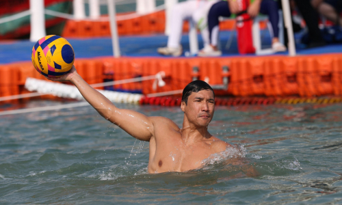 Сборная Казахстана по водному поло выиграла свой стартовый матч на пляжной Азиаде