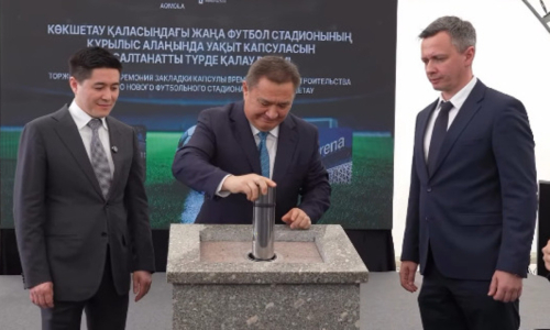 Официально стартовало строительство нового стадиона «Окжетпеса»