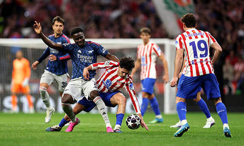 «Атлетико» и «Арсенал» сыграли вничью в первом полуфинале Лиги Чемпионов