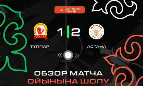 Видеообзор матча с тремя голами в чемпионате Казахстана