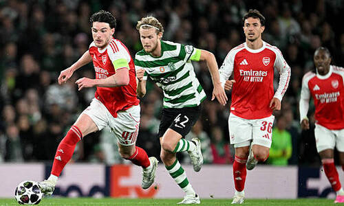 «Арсенал» сыграл вничью со «Спортингом» и вышел в полуфинал Лиги Чемпионов