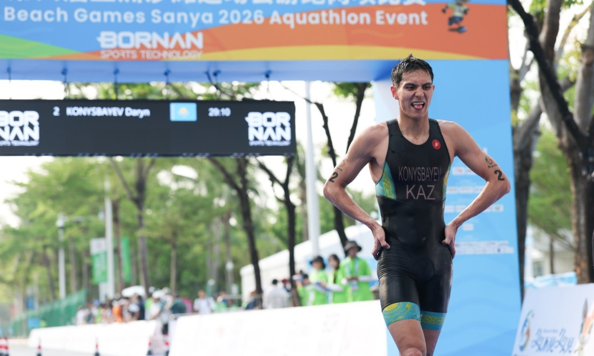 Казахстанец Дарын Конысбаев стал пятым в акватлоне на Азиатских пляжных играх-2026