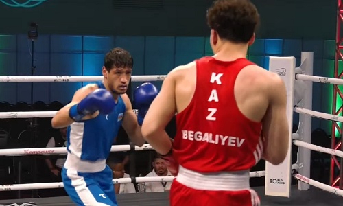 Санжарали Бегалиев дважды побывал в нокдауне и лишился медали на Кубке мира по боксу