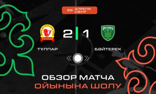 Видеообзор матча чемпионата Казахстана «Тулпар» — «Байтерек» 2:1