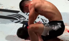 Казахстанский боец MMA Жалгас нокаутировал узбекистанца в дебютном поединке в профи. Видео