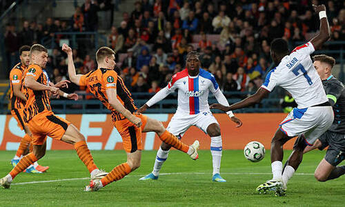 «Шахтер» сравнял счёт в полуфинале Лиги Конференций. Видео