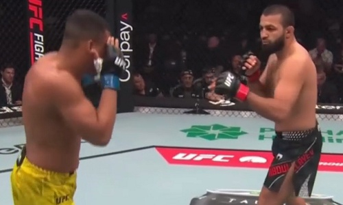 Азербайджанец Абдуллаев победил нокаутом в первом бою турнира UFC в Баку. Видео