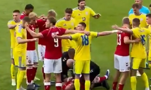 Видео эпизода с Кристианом Эриксеном в матче Дания — Украина