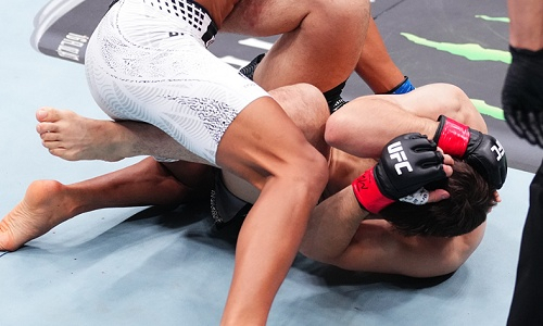 Азербайджанца Садыхова нокаутировали на домашнем турнире UFC в Баку. Видео