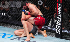 Видео нокаута боя Анкалаев — Гуськов в UFC