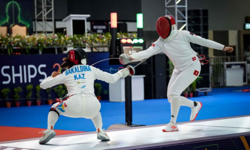 Казахстанские шпажистки выступили в 1/8 финала чемпионата мира в Гонконге