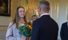 «Елена называет нашу страну своим домом». Президент Словакии принял Рыбакину. Видео