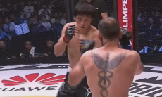 Нокаутом закончился первый бой Азата Максума после UFC. Видео