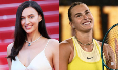 Ирина Шейк дала Арине Соболенко мастер-класс по подиумной походке. Видео