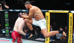 Ветеран UFC сменил вес и победил глухим нокаутом. Видео  